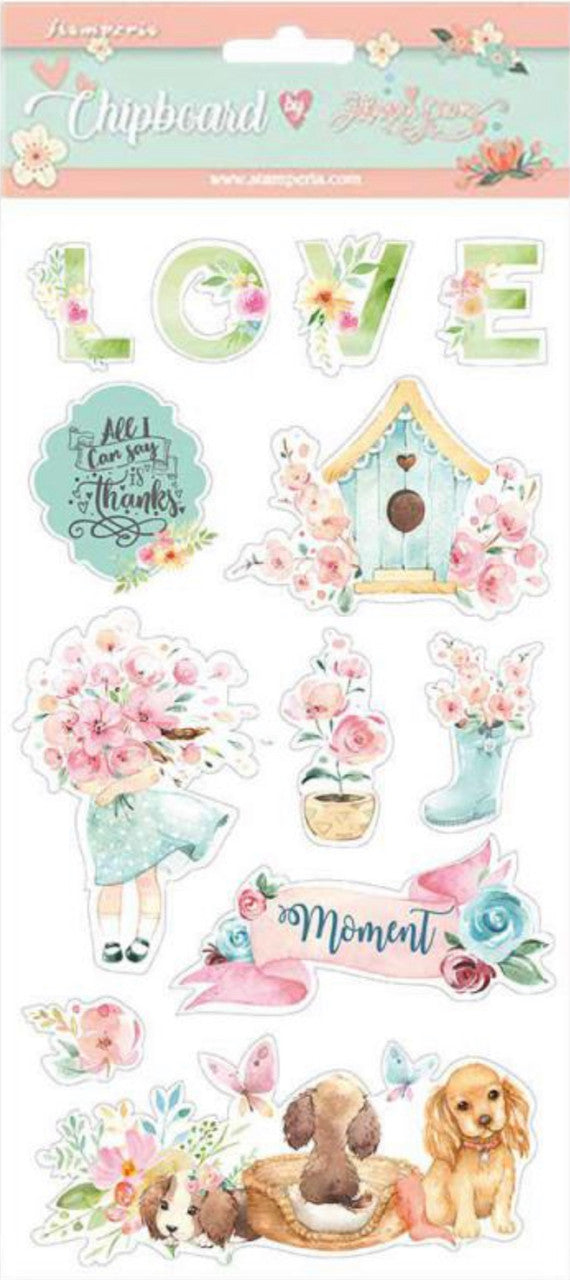 Stamperia Circle of Love-spaanplaat